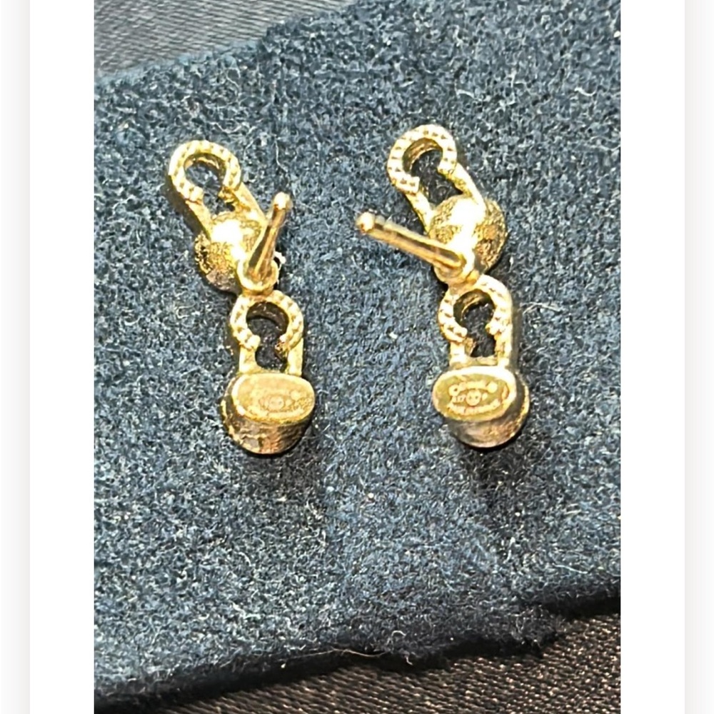 Chanel Coco Script Stud Earrings - image 8